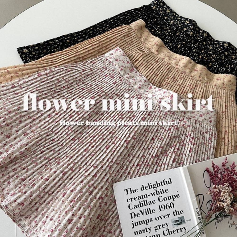 Flower Mini Skirt